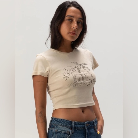 NWT - ROXY All Day Womens Baby Tee - Size XS - Picture 3 of 4